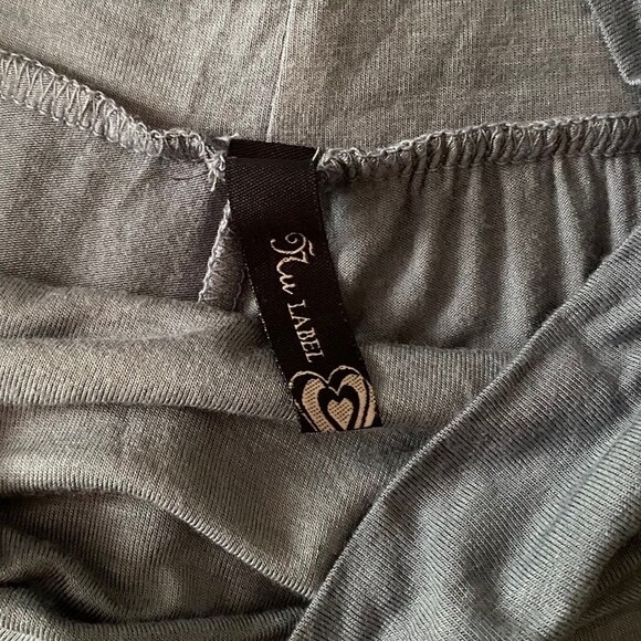 Nu Label Anthro blue white tie dye palazzo long Pants Size M Coachella Boho - Picture 9 of 9